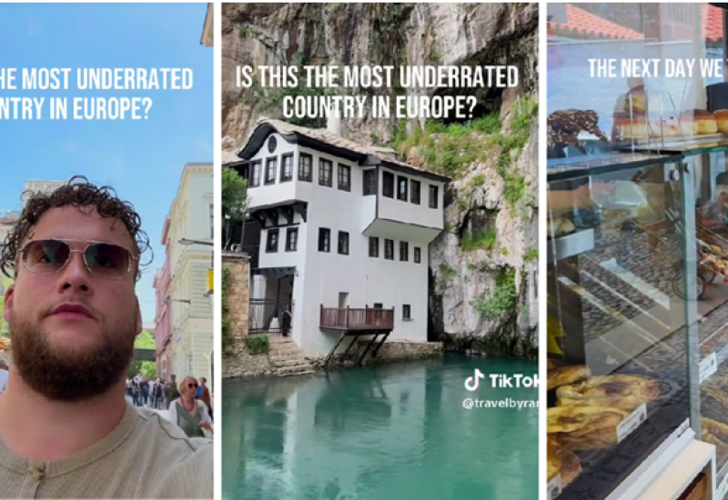 VIDEOI Turist iz Amerike posjetio BiH i ostao oduševljen Mostarom